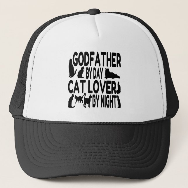 Cat Lover GodVater Truckerkappe (Vorderseite)