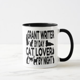 Cat Lover Grant Writer Tasse