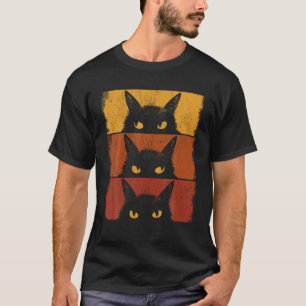 Cat Lover Grumpy Black Kitten Cat Mama Cat Vater T T-Shirt