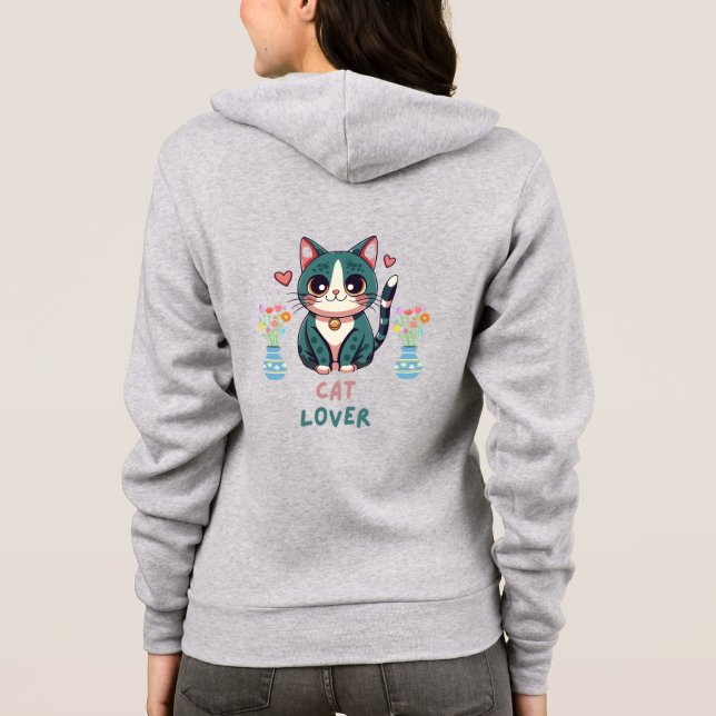 Cat Lover Hoodie (Rückseite)