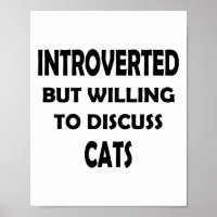 Cat Lover Introvert - Funny Design