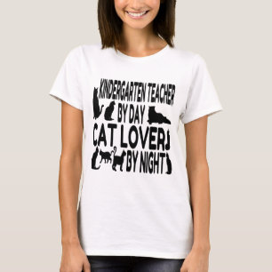Cat Lover Kindergarten Lehrerin T-Shirt