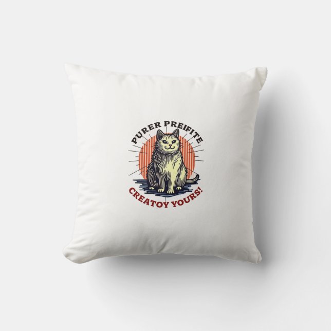 Cat Lover Kissen (Vorderseite)