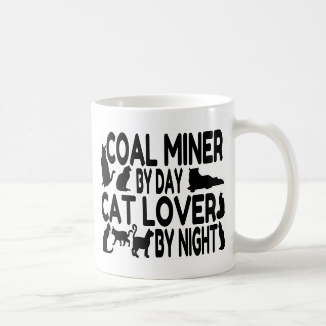 Cat Lover Kohlebergwerk Kaffeetasse (Rechts)