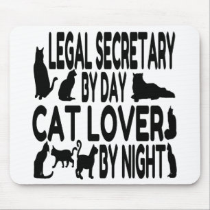 Cat Lover Legal Secretary Mousepad
