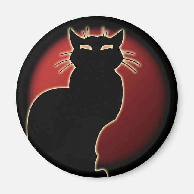 Cat Lover Magnet Cat Art Kühlschrankmagnet individ (Vorne)