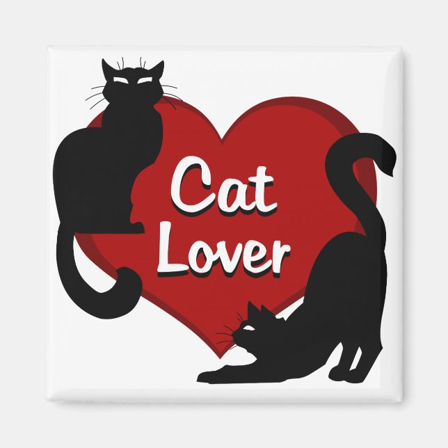 Cat Lover Magnet Kitty Cat Kühlschrankmagnet indiv (Vorne)