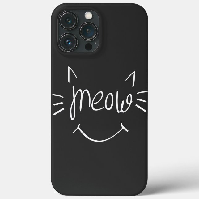 Cat Lover Meow Case-Mate iPhone Hülle (Rückseite)