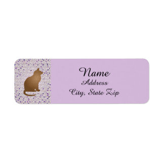 Cat Lover Mosaic Lila Pet Owner Kitty
