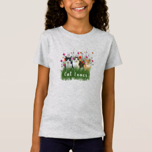 Cat Lover Niedlich Girls T - Shirt