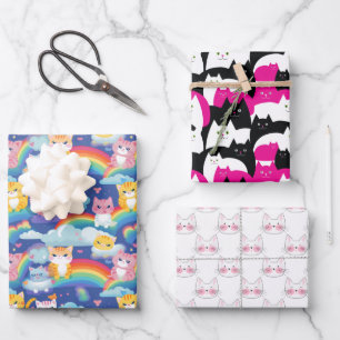 Cat Lover Niedlich Kittens for Children Geschenkpapier Set