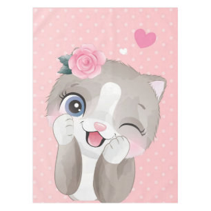 Cat Lover Niedlich Kleine Kätzchen Tischdecke