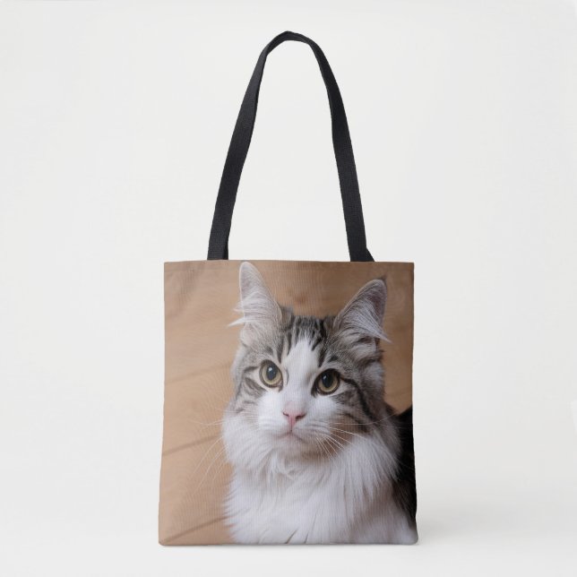 Cat Lover Personalisiert Foto Tasche (Vorderseite)