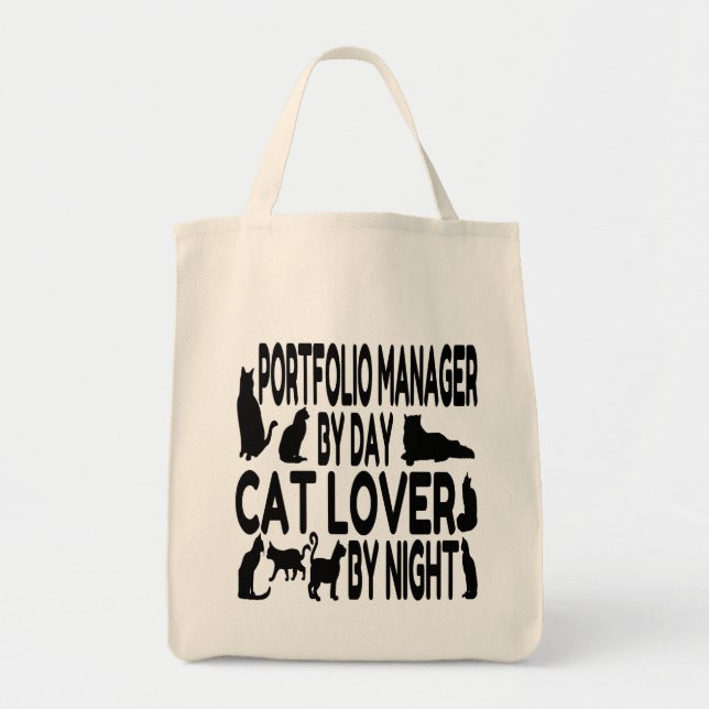 Cat Lover Portfolio Manager Tragetasche (Vorne)