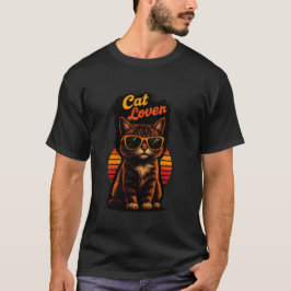 cat lover-retro T-Shirt