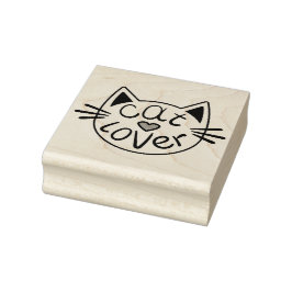 Cat Lover Rubber Briefmarke Gummistempel