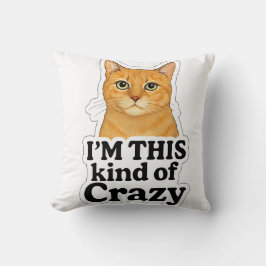 - “Cat Lover’s Humor Pillow – Orange Cat Design” Kissen