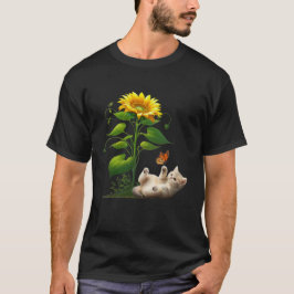 Cat Lover Sonnenblume Niedliche Katze Sie sind mei T-Shirt