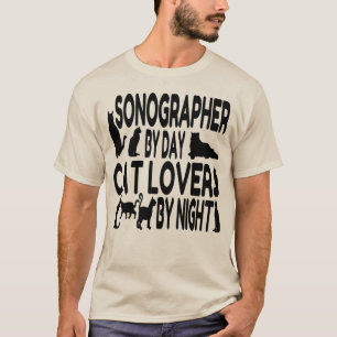 Cat Lover Sonographer T-Shirt