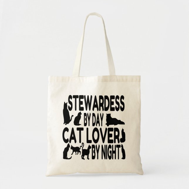 Cat Lover Stewardess Tragetasche (Vorne)