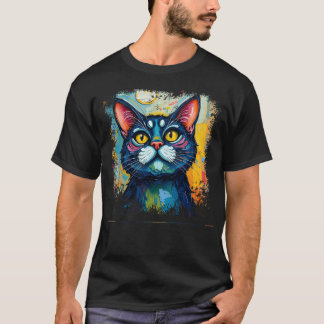 Cat Lover T - Shirt - Abstraktion von Kunstwerken