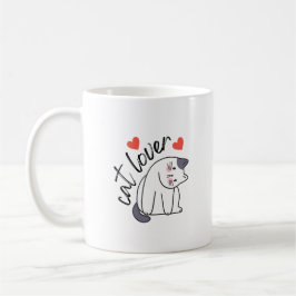 Cat Lover T - Shirt Kaffeetasse
