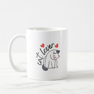 Cat Lover T - Shirt Kaffeetasse