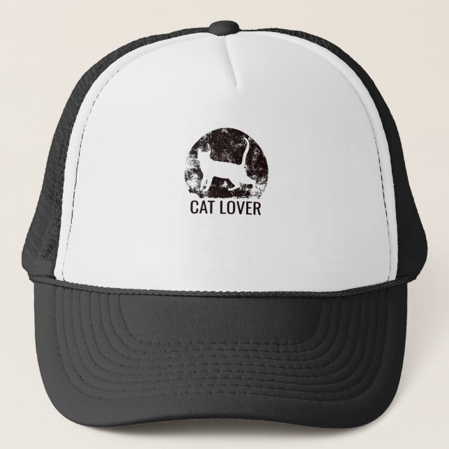 Cat Lover Truckerkappe (Vorderseite)