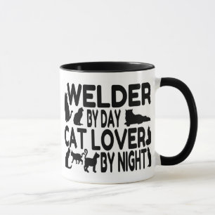 Cat Lover Welder Tasse