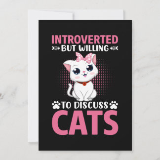 Cat Lover will Katzen diskutieren Einladung