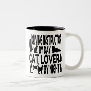 Cat Lover Zweifarbige Tasse