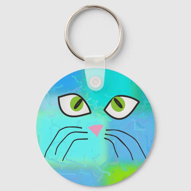 Cat Lovers Art "Cat Lady" Schlüsselanhänger (Vorderseite)