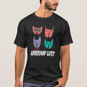 Cat lover's Barbershop Catet Barbershop Quartett S T-Shirt