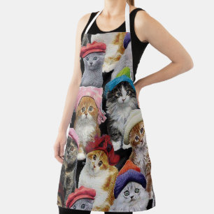 Cat Lovers Cat Collage All-Over Print Schürze