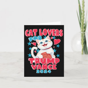 Cat Lovers for Trump Vance 2024 Karte