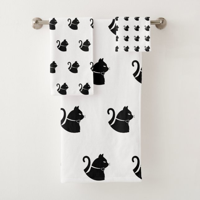 Cat Lovers Gift  Badhandtuch Set (Insitu)