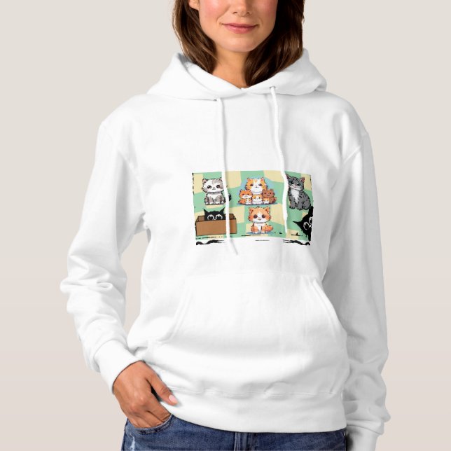 Cat Lovers Hoodie (Vorderseite)