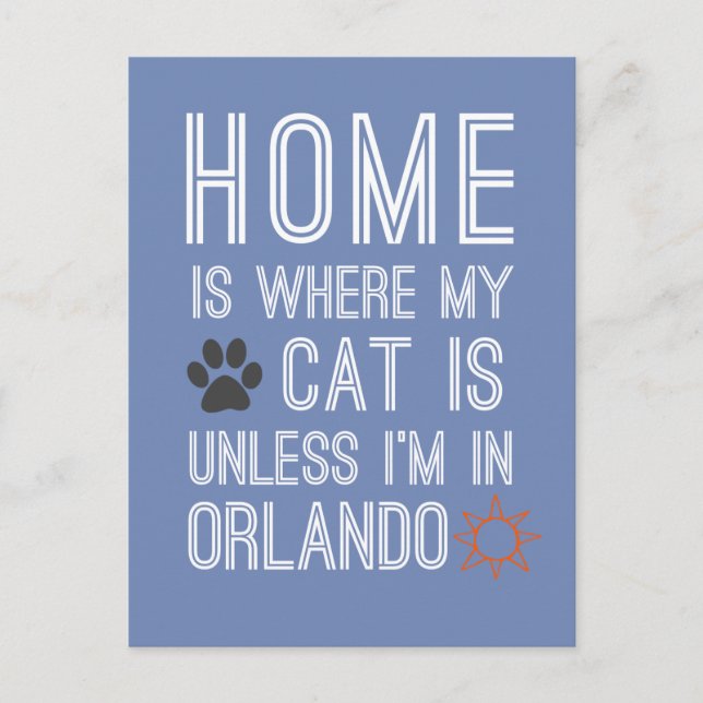 Cat Lovers in Orlando Postkarte (Vorderseite)