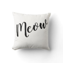 Cat Lover's Meow Throw Kissen