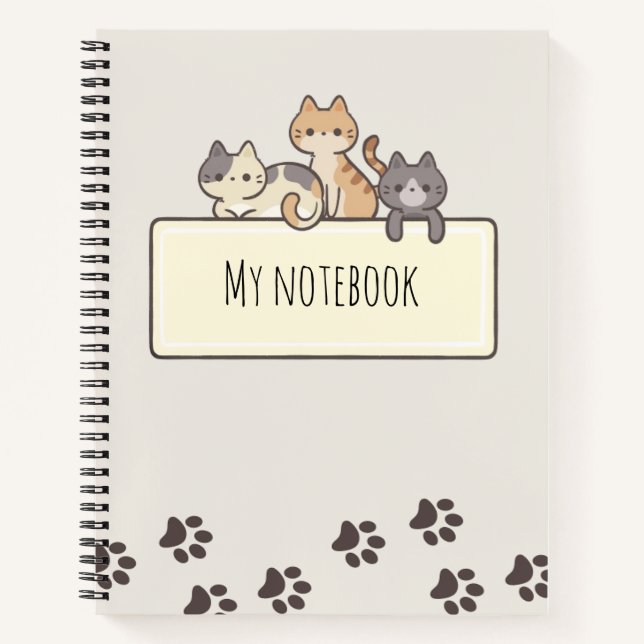 Cat lovers Notebook Notizbuch (Vorderseite)
