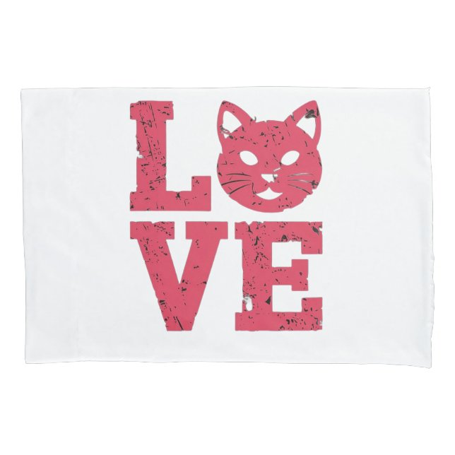 Cat Lovers: Purer, kühl, Edgy, Grunge Design Kissenbezug (Vorderseite)