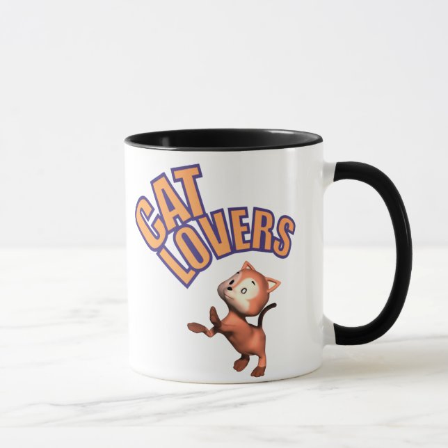 Cat Lovers Sign Tasse (Rechts)