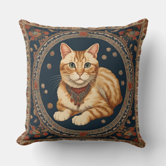 Cat Lover's Throw Kissen (Vorderseite)