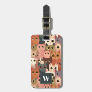 Cat Luggage Tag Gepäckanhänger
