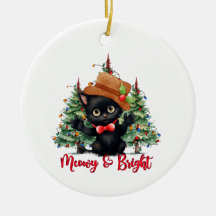 Cat lustige Weihnachtsschmuck Neujahr