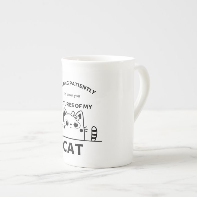 Cat lustige Zitat-Tasse Prozellantasse (Vorderseite Rechts)