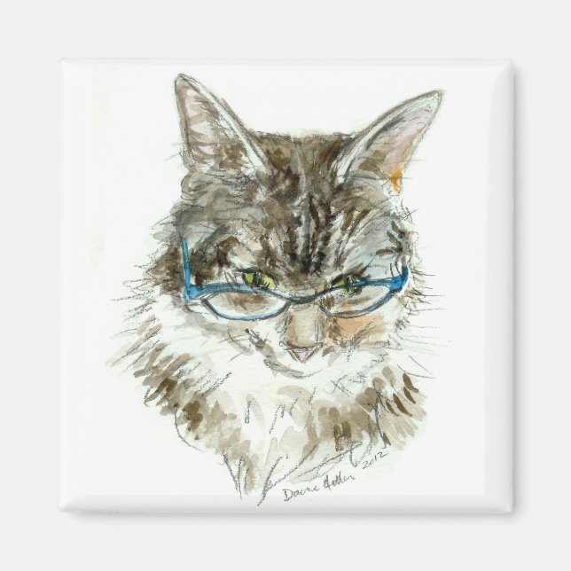 CAT-Magnet für Cat's Auge Reading Brillen Magnet (Vorne)