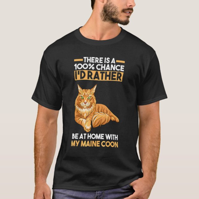 Cat Maine Coon T-Shirt (Vorderseite)
