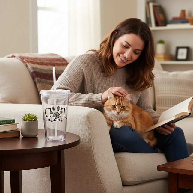 Cat Mama Acryltrinkbecher (Von Creator hochgeladen)