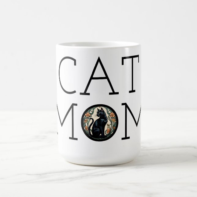 Cat Mama Black Cat Kaffee Tasse (Mittel)
